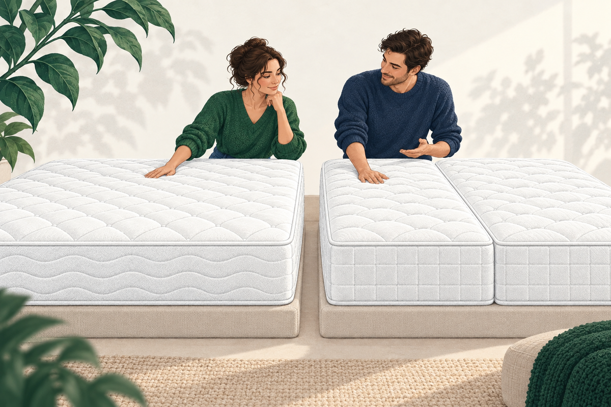 Eén groot matras of twee losse matrassen? Samen kiezen