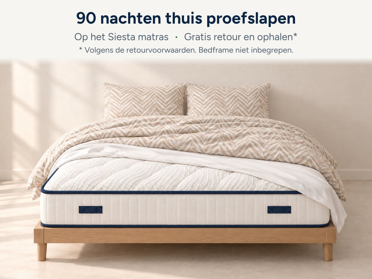 Siesta Premium Slaapbundel – Matras (26 cm dik), Beddengoed & 2 Kussens