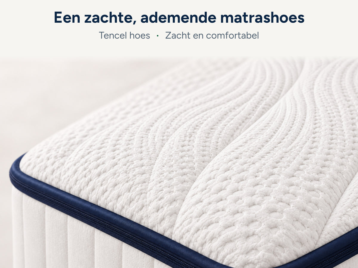 Siesta Premium Slaapbundel – Matras (26 cm dik), Beddengoed & 2 Kussens