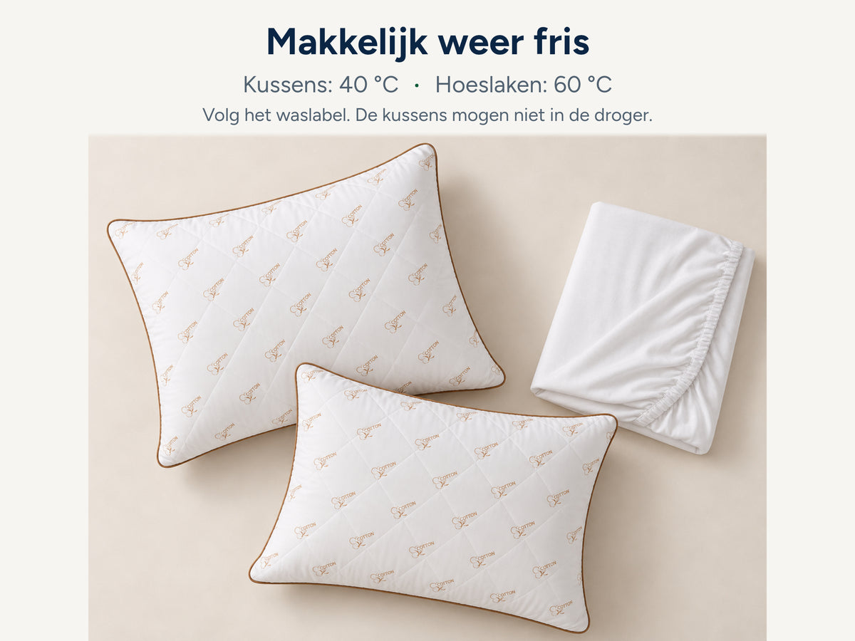 Siesta Premium Slaapbundel – Matras (26 cm dik), Beddengoed & 2 Kussens
