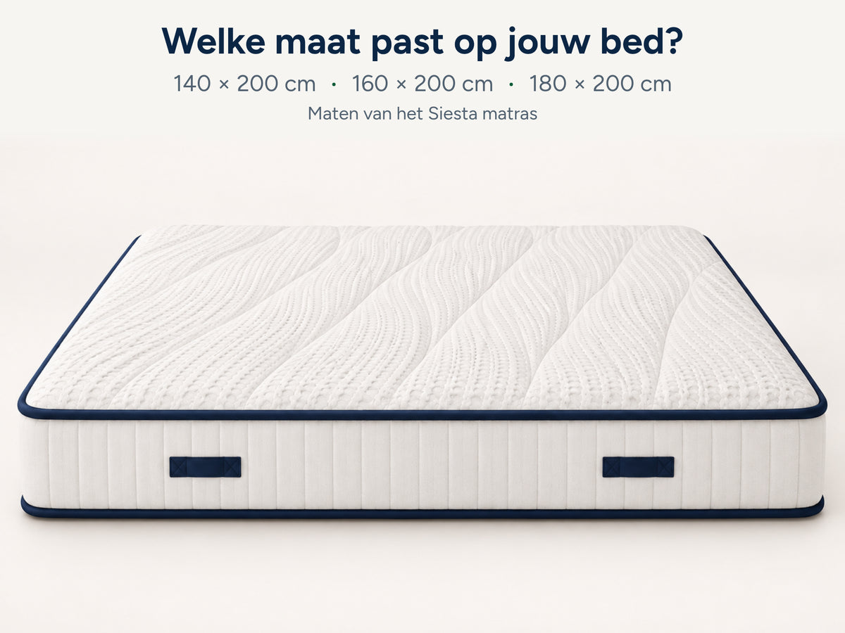 Siesta Premium Slaapbundel – Matras (26 cm dik), Beddengoed & 2 Kussens