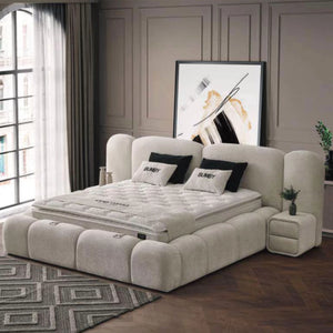 Boxspring Bumby opbergruimte + nachtkastjes + matras