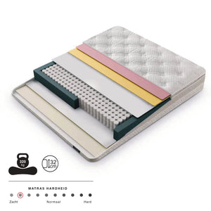 Boxspring Bumby opbergruimte + nachtkastjes + matras