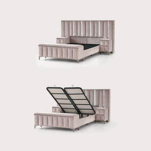 Boxspring Night Light set met opbergruimte