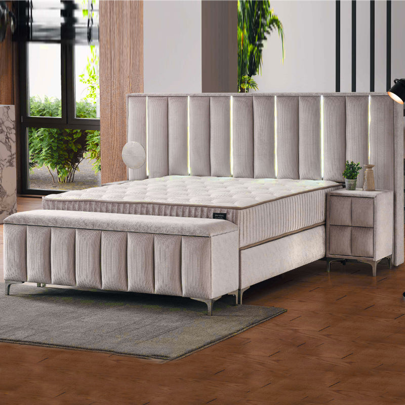 Boxspring Night Light set met opbergruimte