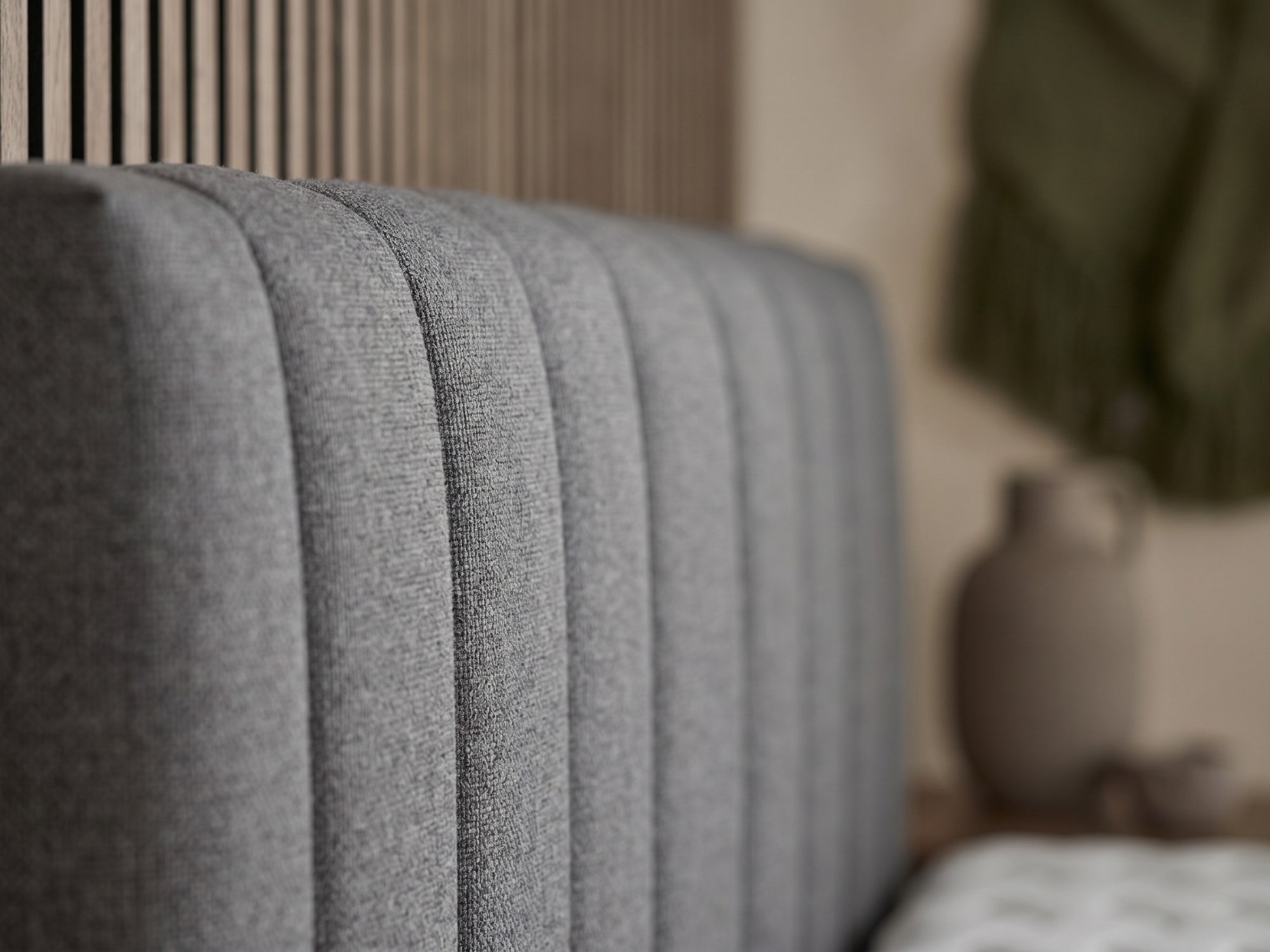 Boxspring Comfort met Opbergruimte – Antraciet – Luxe Verticaal Hoofdbord