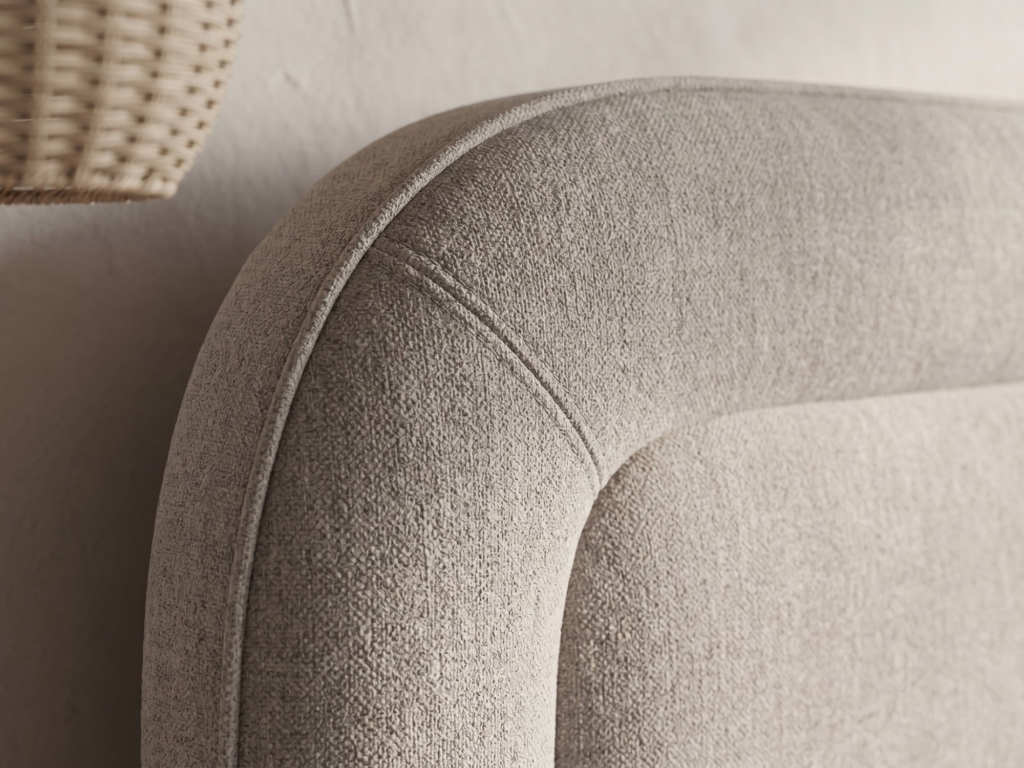 Boxspring Halo met Opbergruimte – Luxe Bouclé Taupe – Incl. Matras & Gratis Montage