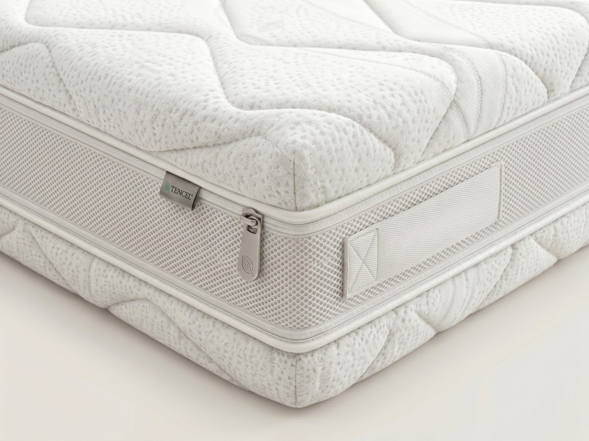 Matras Tencel - Traagschuim Pocketvering - 25 cm Dik