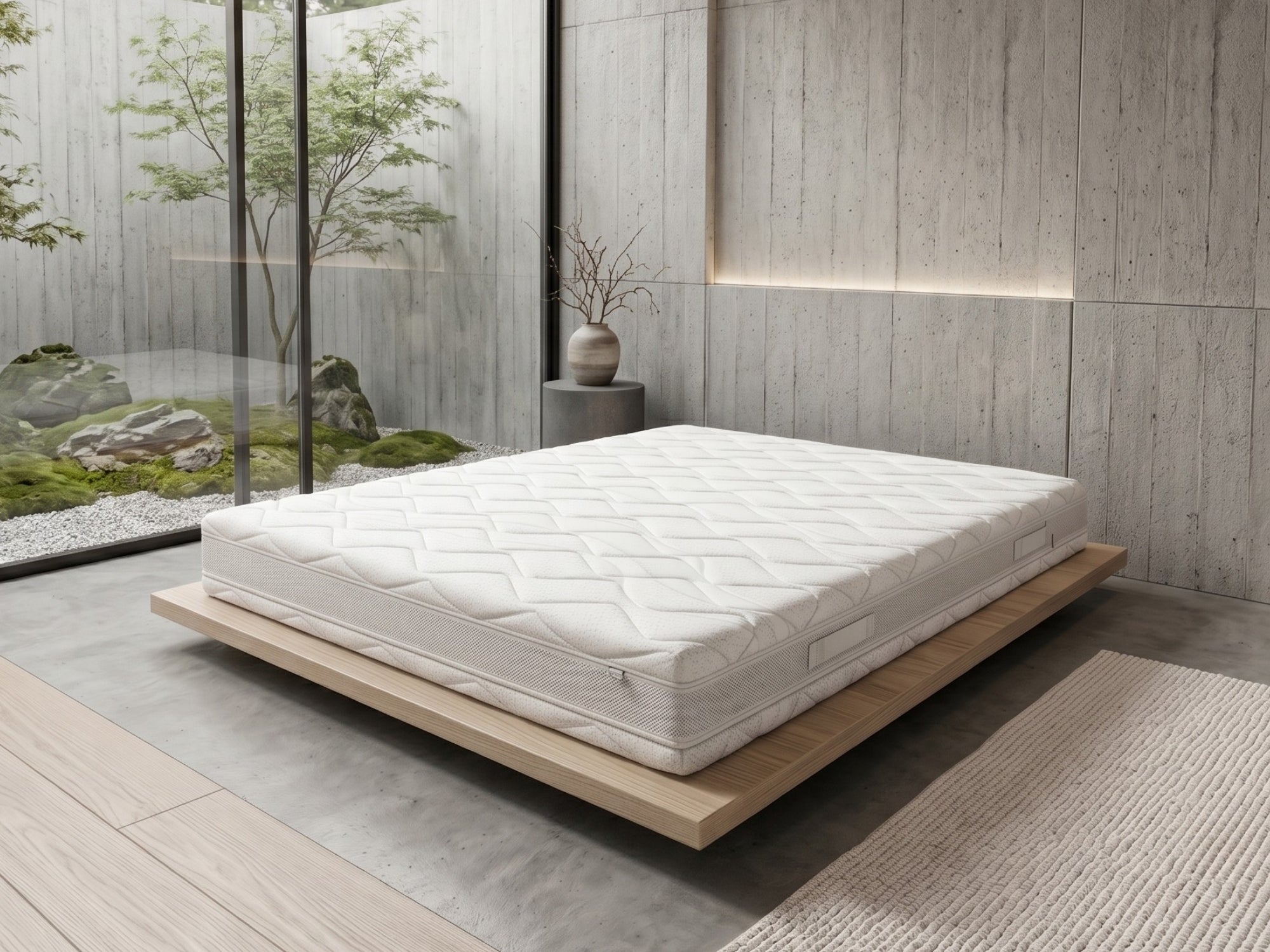 Matras Tencel - Traagschuim Pocketvering - 25 cm Dik