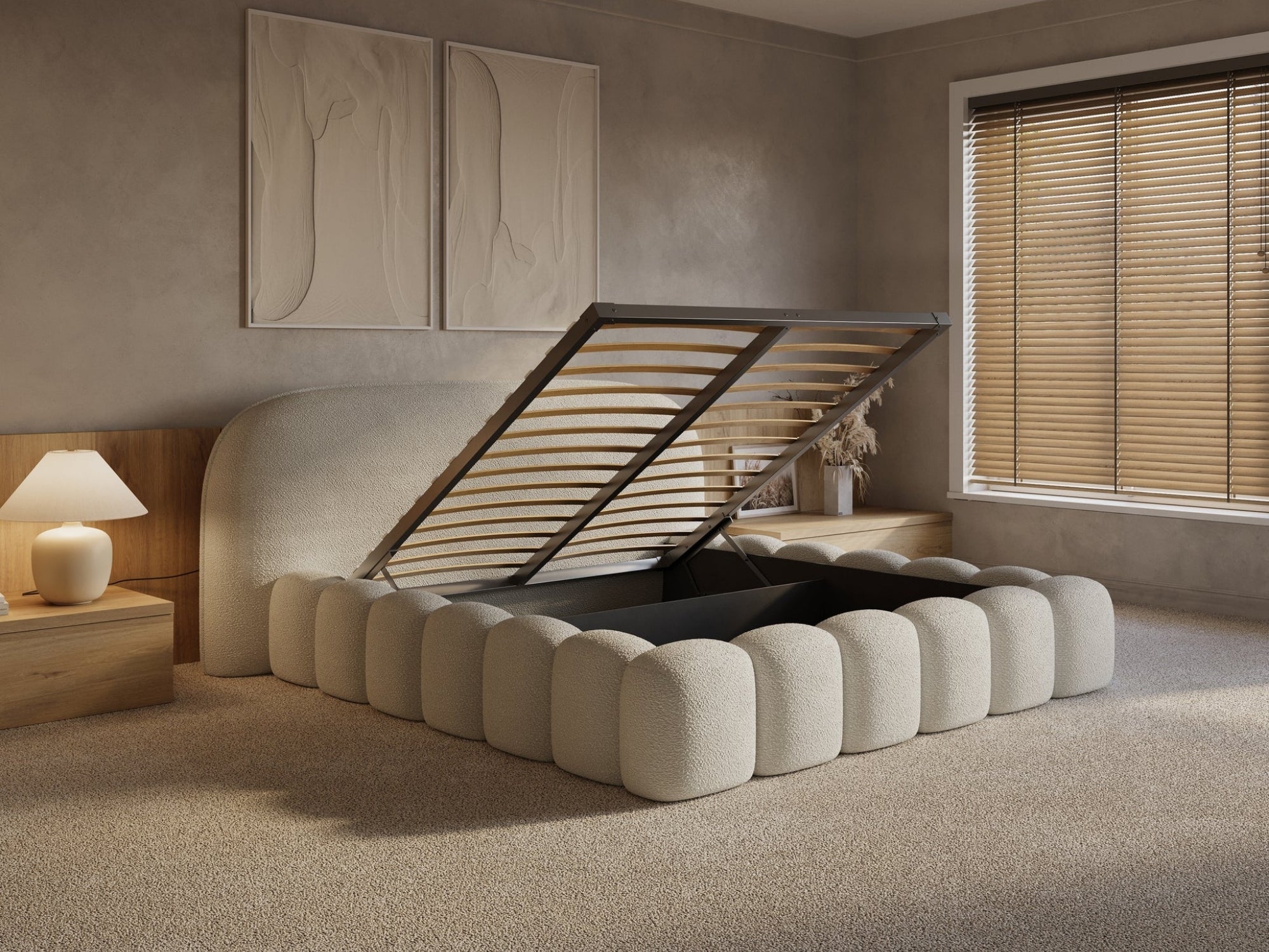 Boxspring Signature met Opbergruimte – Luxe Teddy – Incl. Matras & Gratis Montage